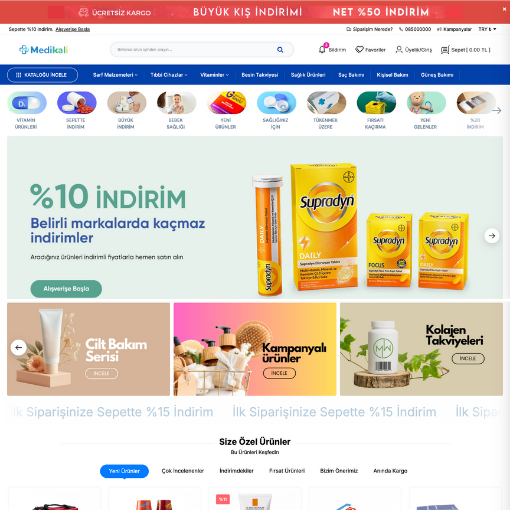 Medikal E-Ticaret Konsepti